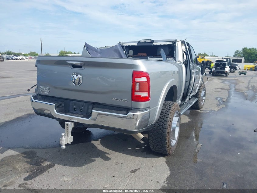 2021 Ram 2500 VIN 3C6UR5GLXMG624045 IAAI salvage auction — ROLLOVER, Certificate Of Destruction (Florida), sold $9,100 on 2026-07-20 (photo 4)