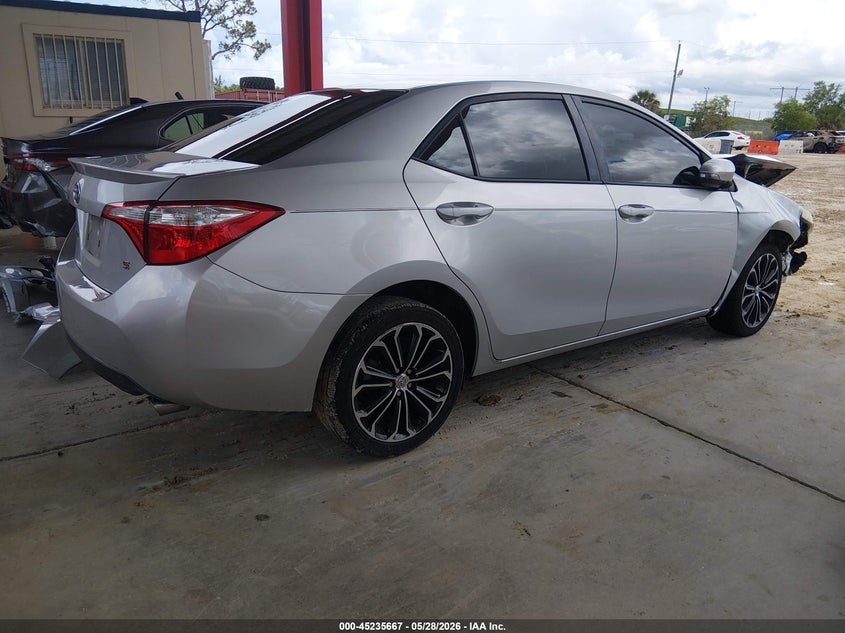2015 Toyota Corolla VIN 5YFBURHE0FP345528 IAAI salvage auction — FRONT END, Salvage Title, sold $1,800 on 2026-07-14 (photo 4)