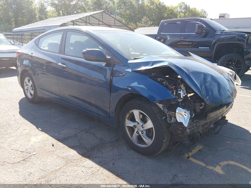 2015 Hyundai Elantra VIN KMHDH4AE9FU225784 IAAI salvage auction — FRONT END, Salvage Title, sold $675 on 2026-07-09 (photo 1)