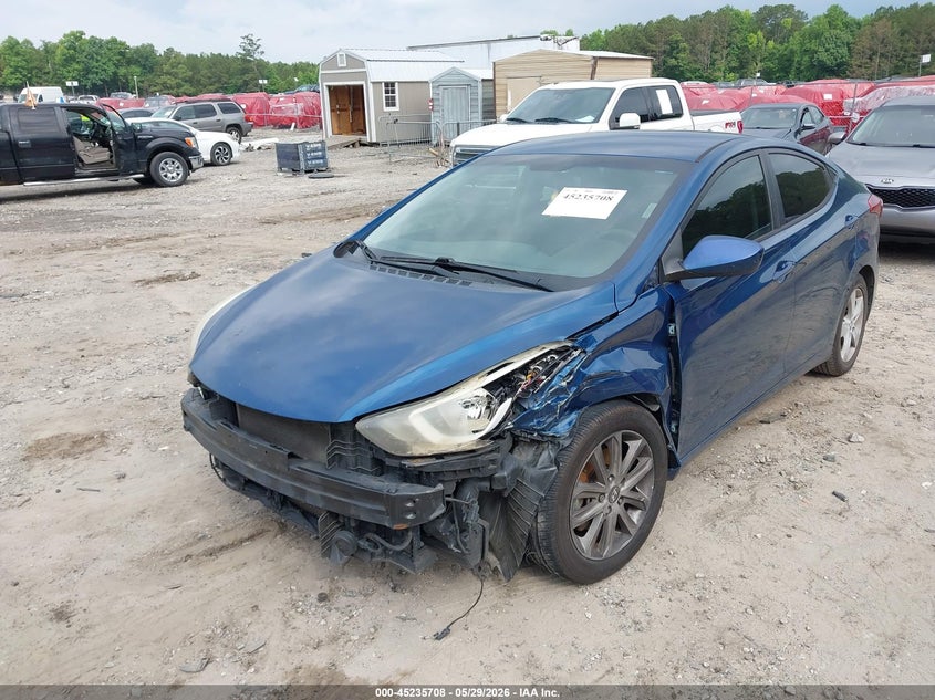 2014 Hyundai Elantra VIN KMHDH4AE6EU083134 IAAI salvage auction — FRONT END, Salvage Title, sold $25 on 2026-07-31 (photo 6)
