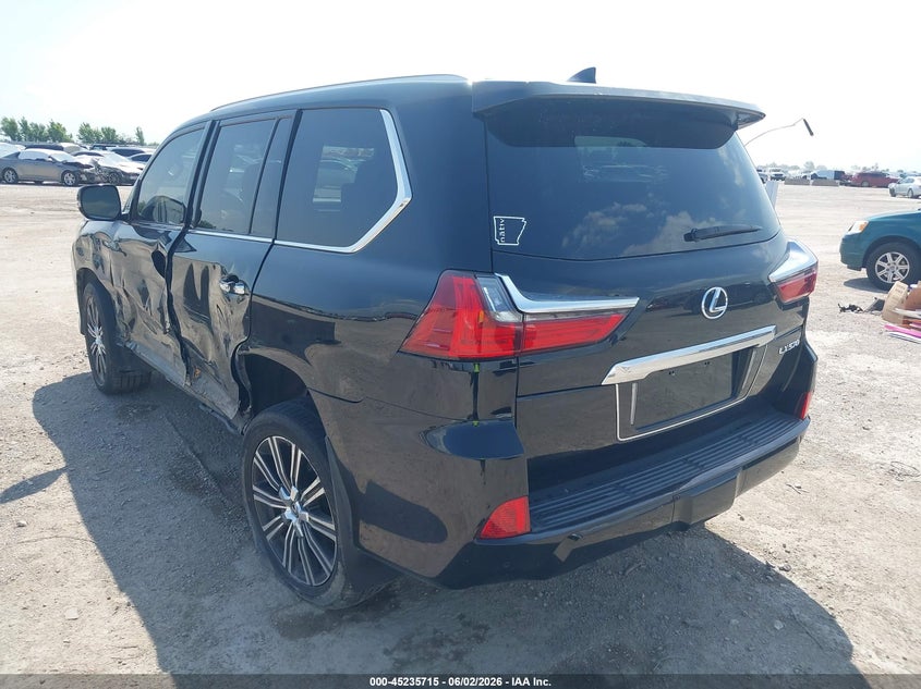 2021 Lexus Lx VIN JTJDY7AX0M4355955 IAAI salvage auction — LEFT SIDE, Original (Texas), sold $53,050 on 2026-08-24 (photo 3)