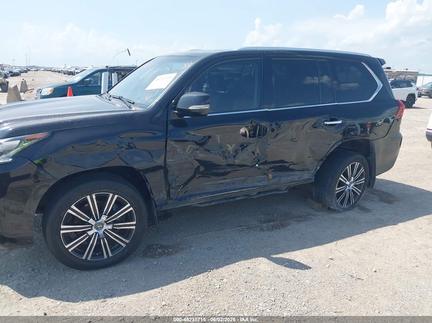 2021 Lexus Lx VIN JTJDY7AX0M4355955 IAAI salvage auction — LEFT SIDE, Original (Texas), sold $53,050 on 2026-08-24 (photo 6)