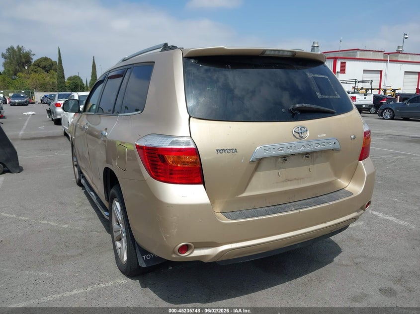 2008 Toyota Highlander VIN JTEDS42A782006429 IAAI salvage auction — LEFT FRONT, Salvage (California), sold $1,900 on 2026-07-13 (photo 3)
