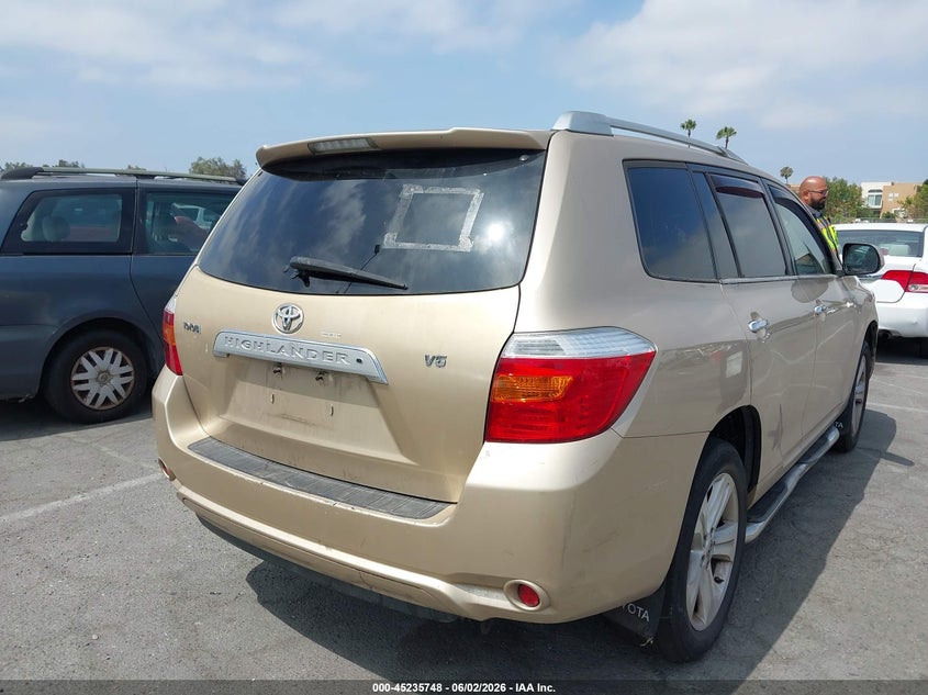 2008 Toyota Highlander VIN JTEDS42A782006429 IAAI salvage auction — LEFT FRONT, Salvage (California), sold $1,900 on 2026-07-13 (photo 4)