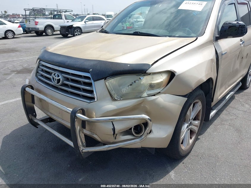 2008 Toyota Highlander VIN JTEDS42A782006429 IAAI salvage auction — LEFT FRONT, Salvage (California), sold $1,900 on 2026-07-13 (photo 6)
