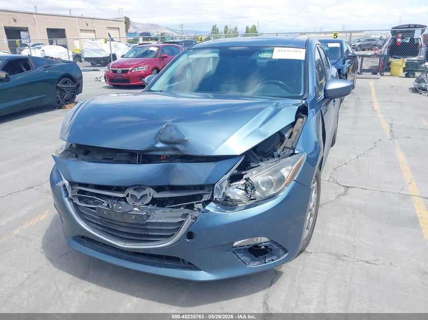 2014 Mazda 3 VIN JM1BM1W79E1192561 IAAI salvage auction — FRONT END, Salvage Title, sold $675 on 2026-07-19 (photo 6)