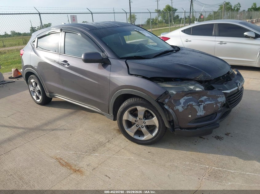 2017 Honda Hr-v VIN 3CZRU5H32HM725478 IAAI salvage auction — FRONT END, Original (Texas), sold $3,000 on 2026-07-31 (photo 1)