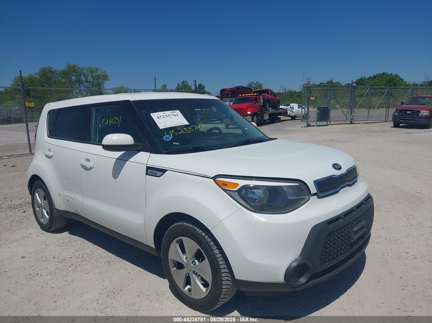 2016 Kia Soul VIN KNDJN2A29G7847862 IAAI salvage auction — SIDE, Salvage Title, sold $1,100 on 2026-07-14 (photo 1)