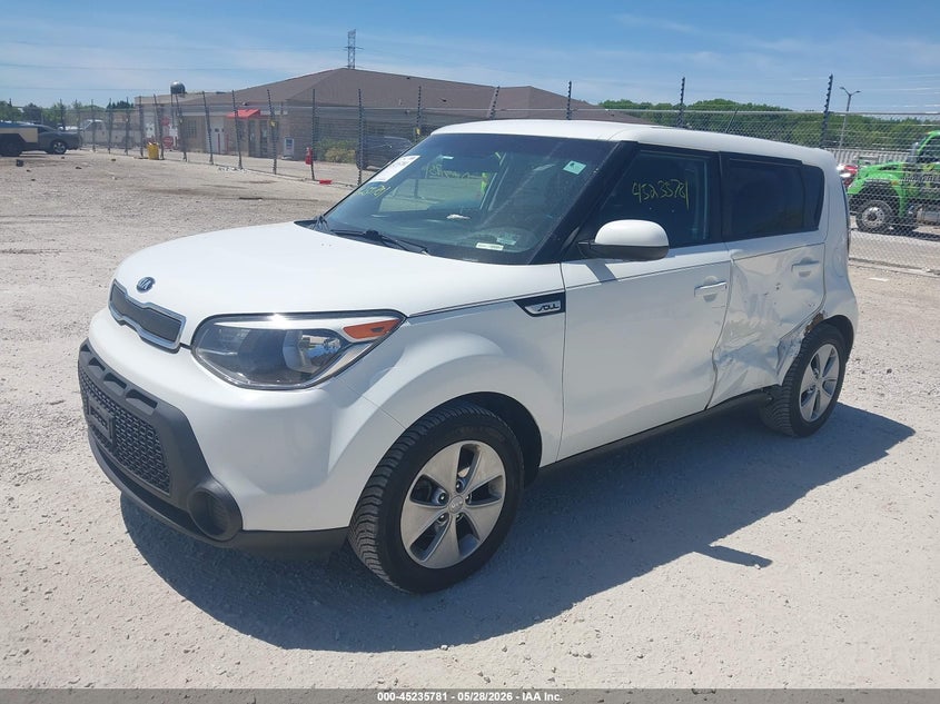 2016 Kia Soul VIN KNDJN2A29G7847862 IAAI salvage auction — SIDE, Salvage Title, sold $1,100 on 2026-07-14 (photo 2)