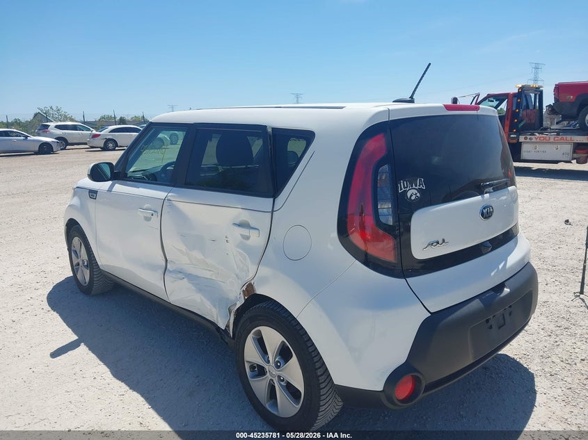2016 Kia Soul VIN KNDJN2A29G7847862 IAAI salvage auction — SIDE, Salvage Title, sold $1,100 on 2026-07-14 (photo 3)