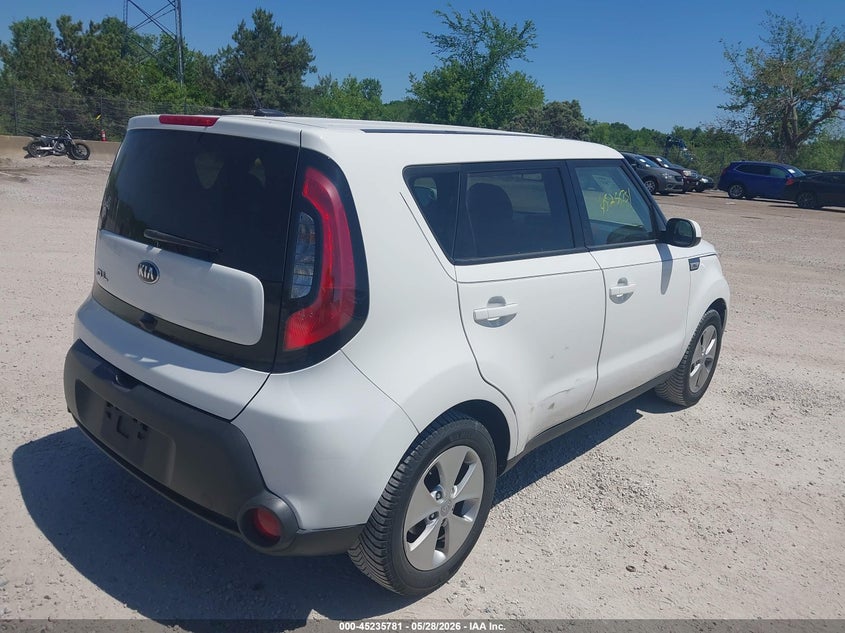 2016 Kia Soul VIN KNDJN2A29G7847862 IAAI salvage auction — SIDE, Salvage Title, sold $1,100 on 2026-07-14 (photo 4)