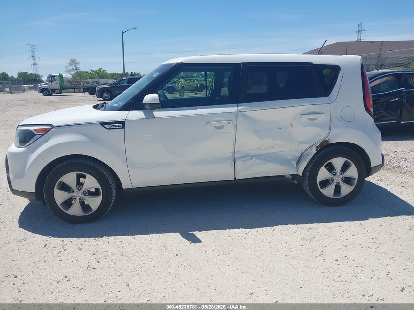 2016 Kia Soul VIN KNDJN2A29G7847862 IAAI salvage auction — SIDE, Salvage Title, sold $1,100 on 2026-07-14 (photo 6)