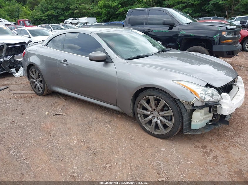 2009 Infiniti G37 VIN JNKCV66EX9M720799 IAAI salvage auction — FRONT END, Salvage (Alabama), sold $475 on 2026-07-08 (photo 1)