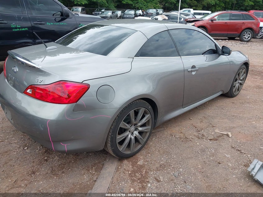 2009 Infiniti G37 VIN JNKCV66EX9M720799 IAAI salvage auction — FRONT END, Salvage (Alabama), sold $475 on 2026-07-08 (photo 4)