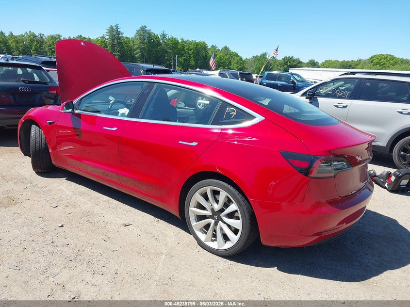 2018 Tesla Model 3 VIN 5YJ3E1EB0JF065397 IAAI salvage auction — RIGHT FRONT, Salvage Title, sold $5,200 on 2026-08-22 (photo 3)