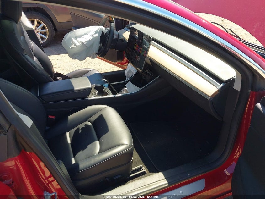 2018 Tesla Model 3 VIN 5YJ3E1EB0JF065397 IAAI salvage auction — RIGHT FRONT, Salvage Title, sold $5,200 on 2026-08-22 (photo 5)