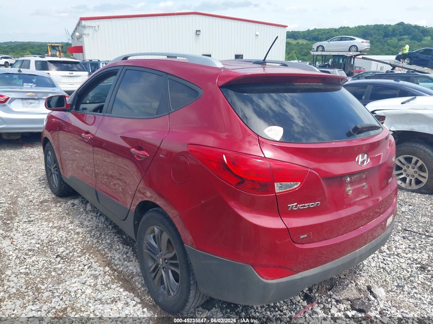 2015 Hyundai Tucson VIN KM8JUCAG8FU080876 IAAI salvage auction — NORMAL WEAR, Clear (Arkansas), sold $1,100 on 2026-07-16 (photo 3)