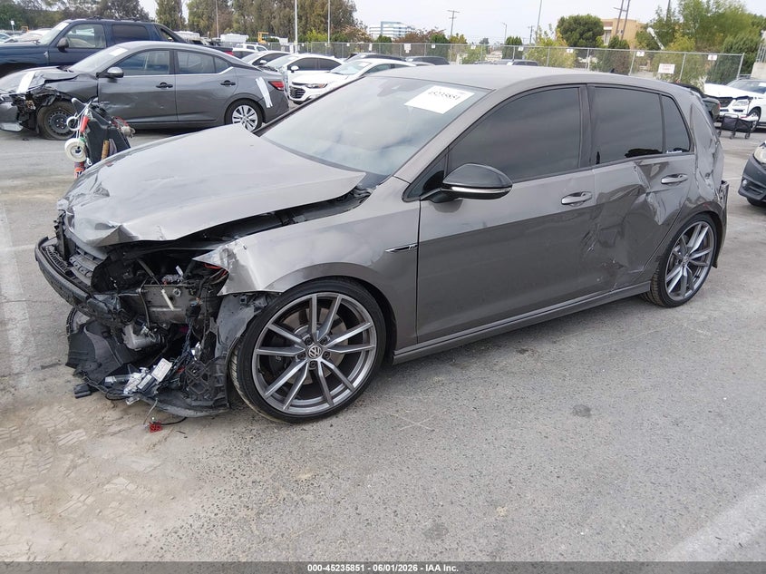 2017 Volkswagen Golf r VIN WVWWF7AU3HW150048 IAAI salvage auction — FRONT & REAR, Salvage Title, sold $1,900 on 2026-07-23 (photo 2)