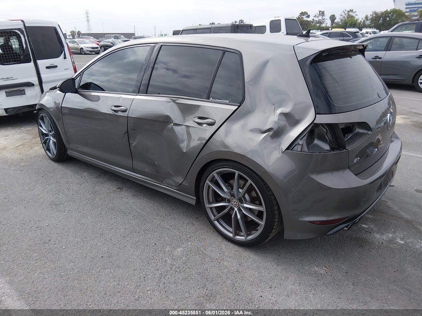 2017 Volkswagen Golf r VIN WVWWF7AU3HW150048 IAAI salvage auction — FRONT & REAR, Salvage Title, sold $1,900 on 2026-07-23 (photo 3)