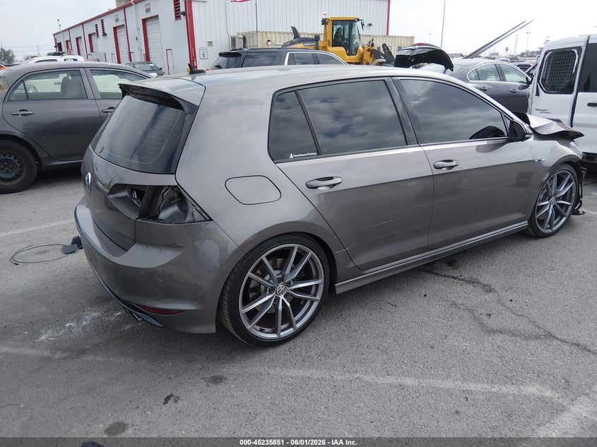 2017 Volkswagen Golf r VIN WVWWF7AU3HW150048 IAAI salvage auction — FRONT & REAR, Salvage Title, sold $1,900 on 2026-07-23 (photo 4)