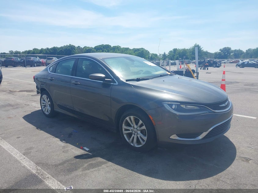 2015 Chrysler 200 VIN 1C3CCCAB0FN677071 IAAI salvage auction — REAR END, Salvage Title, sold $625 on 2026-07-11 (photo 1)
