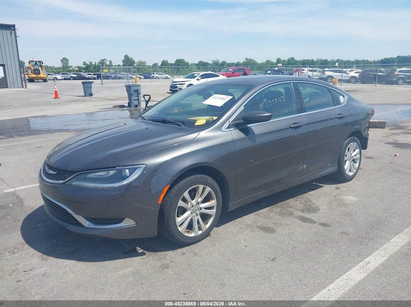 2015 Chrysler 200 VIN 1C3CCCAB0FN677071 IAAI salvage auction — REAR END, Salvage Title, sold $625 on 2026-07-11 (photo 2)