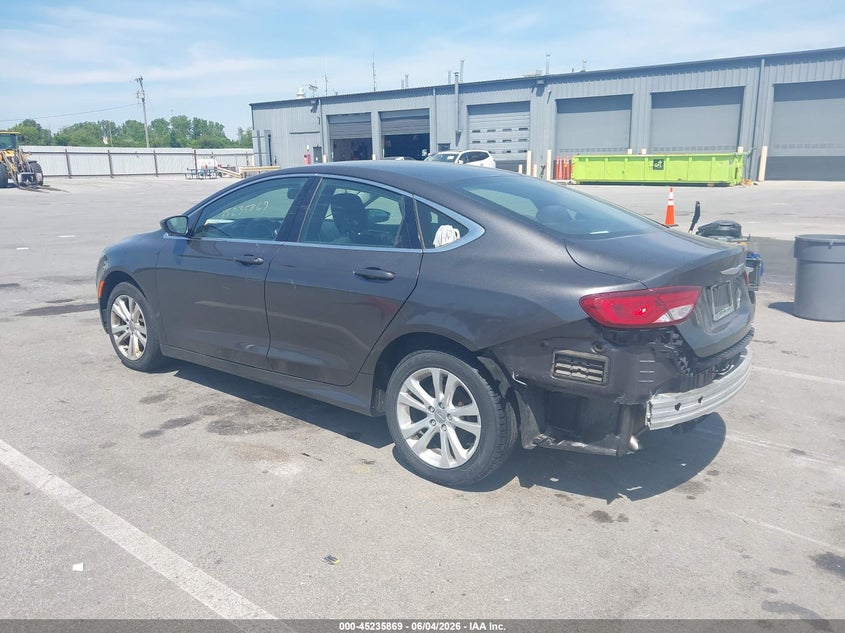 2015 Chrysler 200 VIN 1C3CCCAB0FN677071 IAAI salvage auction — REAR END, Salvage Title, sold $625 on 2026-07-11 (photo 3)