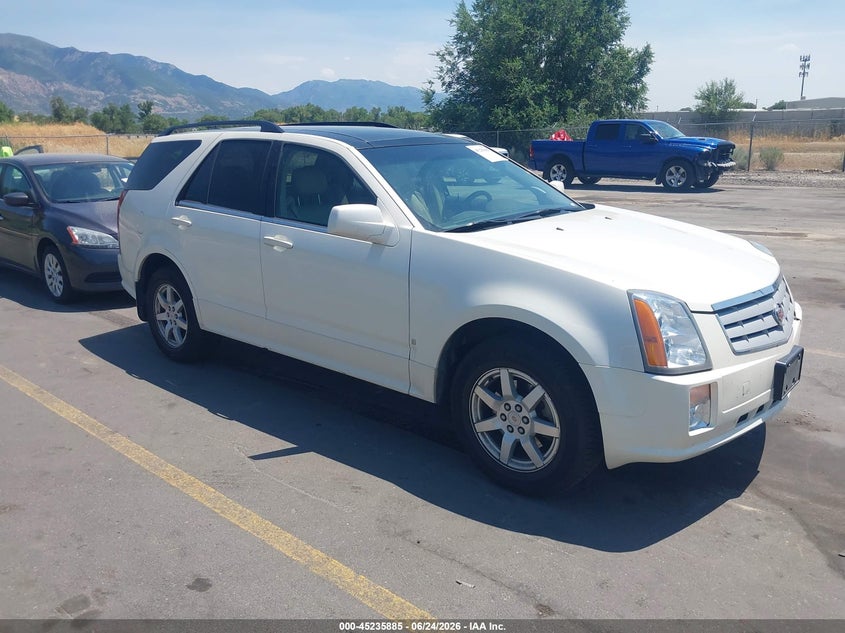 2008 Cadillac Srx VIN 1GYEE437180141110 IAAI salvage auction — FRONT & REAR, Clear (Utah), sold $575 on 2026-07-09 (photo 1)