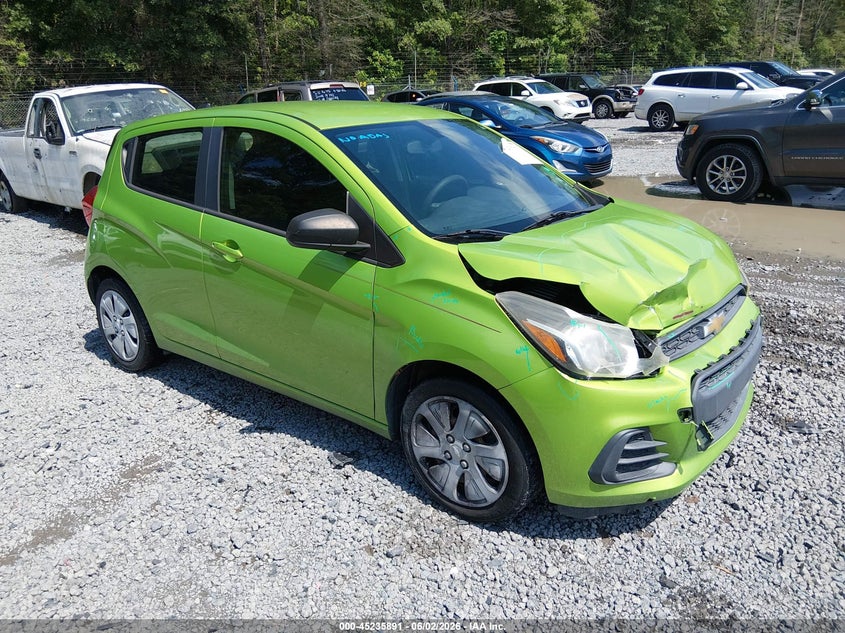 2016 Chevrolet Spark VIN KL8CB6SA2GC589957 IAAI salvage auction — FRONT END, Salvage Title, sold $50 on 2026-07-21 (photo 1)