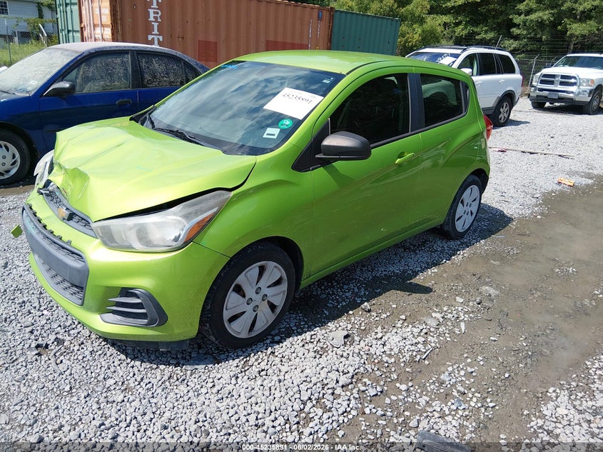 2016 Chevrolet Spark VIN KL8CB6SA2GC589957 IAAI salvage auction — FRONT END, Salvage Title, sold $50 on 2026-07-21 (photo 2)
