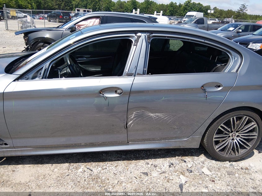 2017 BMW 5er VIN WBAJA5C37HG897046 IAAI salvage auction — SIDE, Salvage Title, sold $9,000 on 2026-07-17 (photo 6)