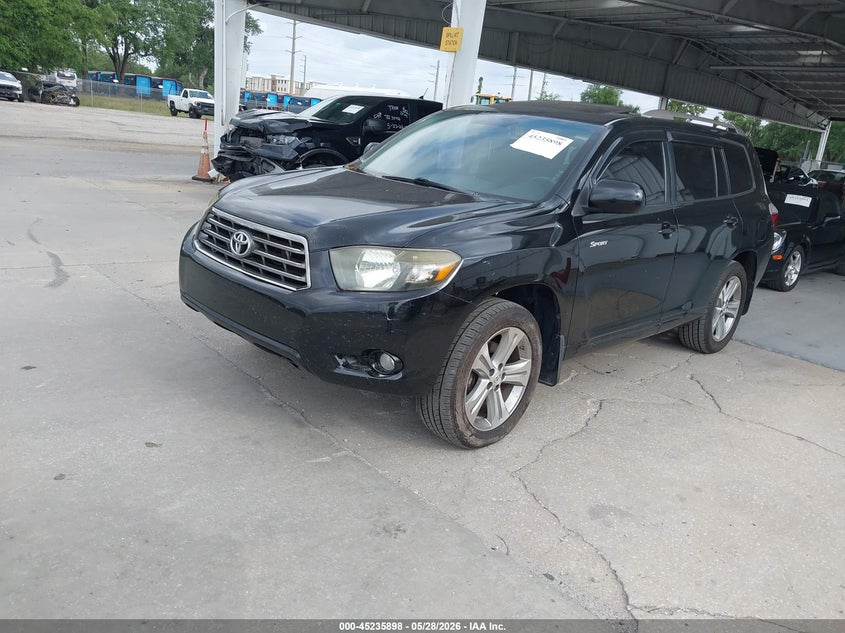 2008 Toyota Highlander VIN JTEDS43AX82055963 IAAI salvage auction — NORMAL WEAR, Clear (Florida), sold $2,125 on 2026-07-08 (photo 2)