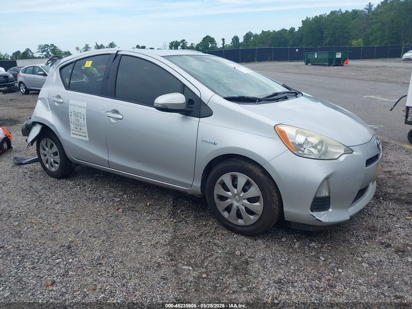 2014 Toyota Prius c VIN JTDKDTB34E1079728 IAAI salvage auction — REAR END, Salvage (South Carolina), sold $500 on 2026-07-08 (photo 1)