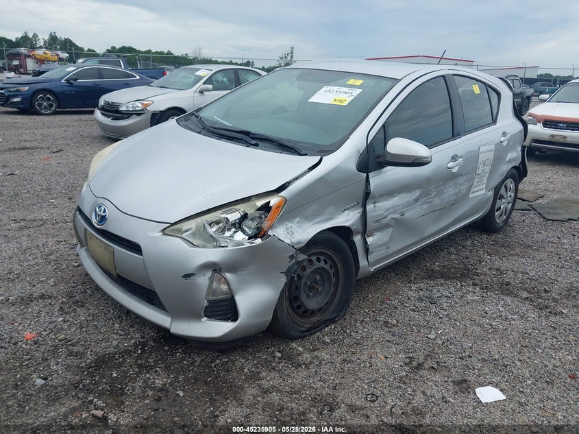 2014 Toyota Prius c VIN JTDKDTB34E1079728 IAAI salvage auction — REAR END, Salvage (South Carolina), sold $500 on 2026-07-08 (photo 2)