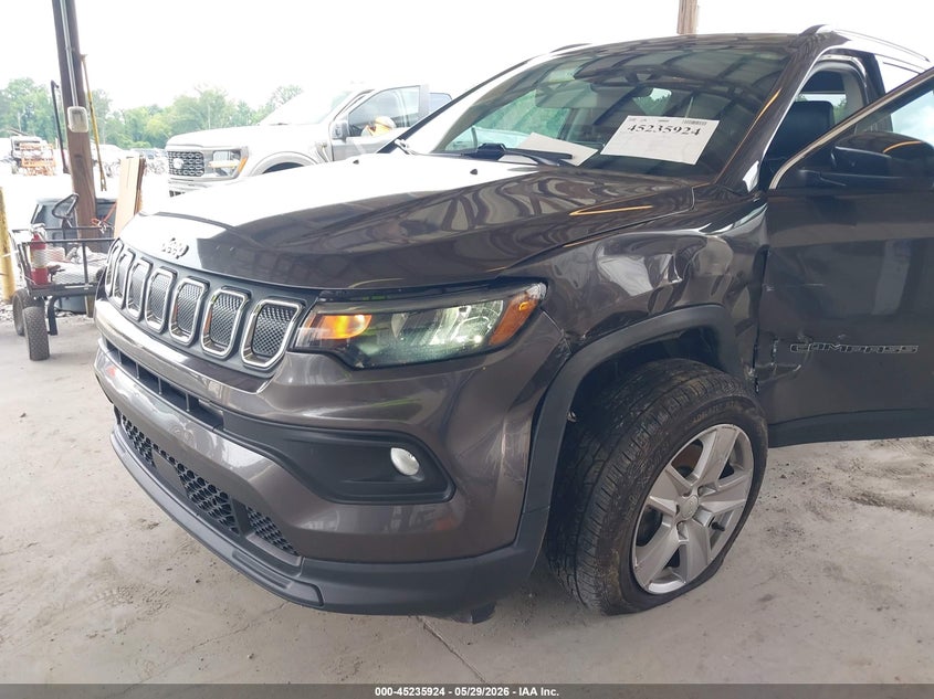2022 Jeep Compass VIN 3C4NJCBB6NT228985 IAAI salvage auction — LEFT FRONT, Wait Title, sold $3,850 on 2026-08-14 (photo 6)