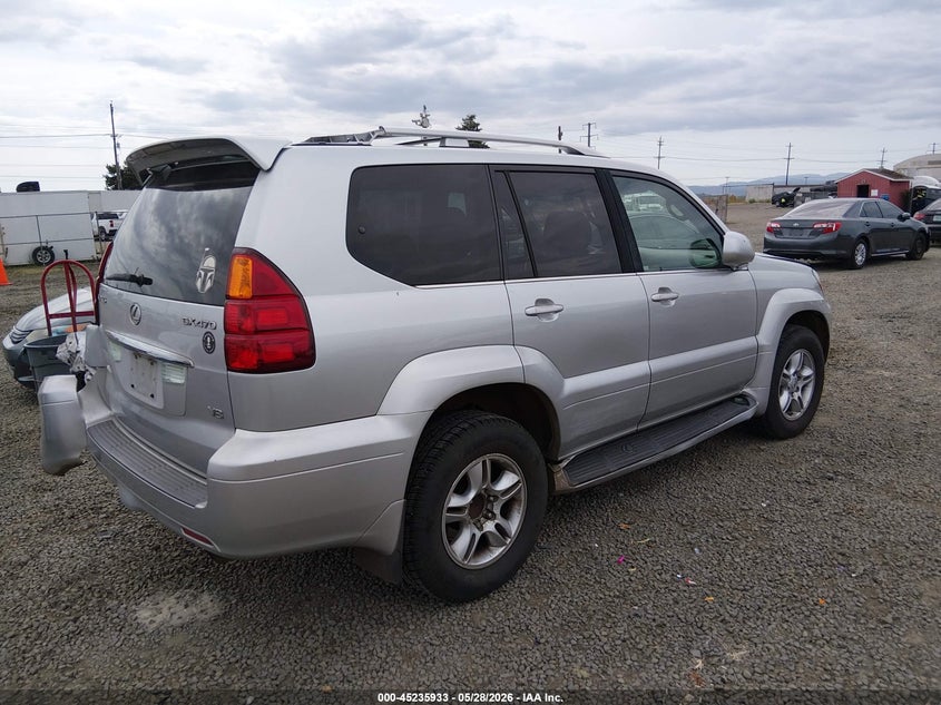 2007 Lexus Gx 470 VIN JTJBT20X770141468 IAAI salvage auction — LEFT SIDE, Salvage (Alabama), sold $2,300 on 2026-07-29 (photo 4)