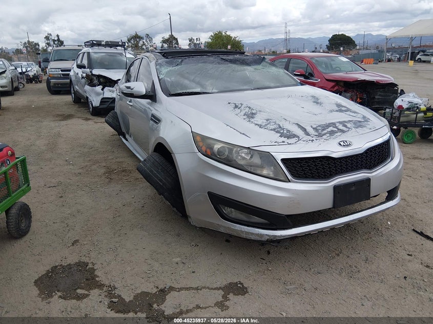 2013 Kia Optima VIN 5XXGN4A72DG091814 IAAI salvage auction — ROLLOVER, Salvage Title, sold $350 on 2026-07-22 (photo 1)