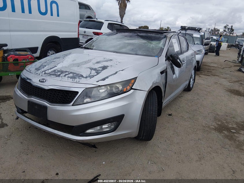 2013 Kia Optima VIN 5XXGN4A72DG091814 IAAI salvage auction — ROLLOVER, Salvage Title, sold $350 on 2026-07-22 (photo 2)