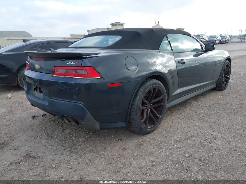 2014 Chevrolet Camaro VIN 2G1FZ3DP7E9800566 IAAI salvage auction — MECHANICAL, Salvage Title, sold $7,100 on 2026-07-29 (photo 4)