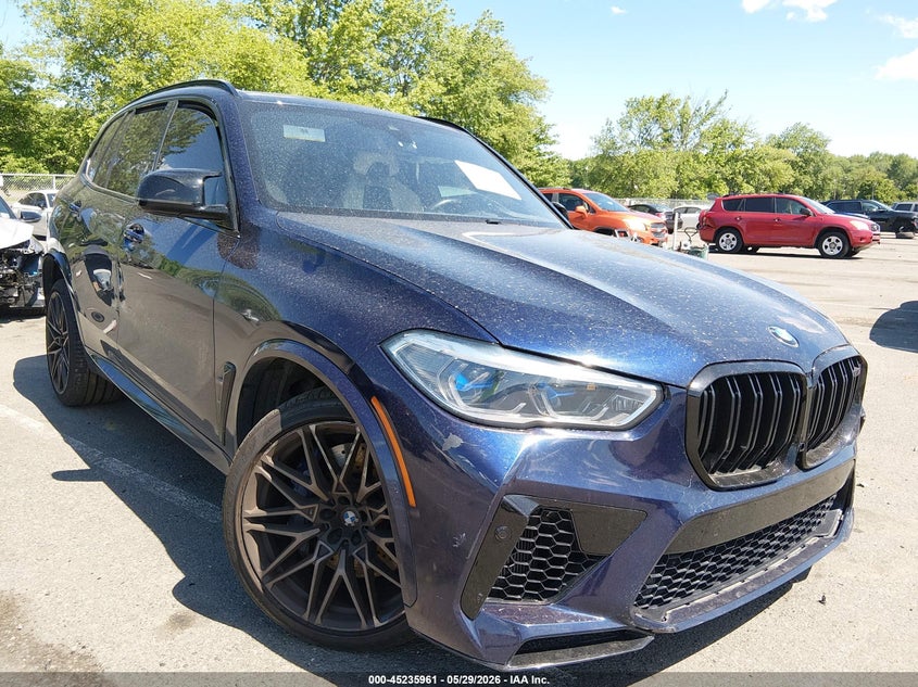 2020 BMW X5 m VIN 5YMJU0C09L9D07407 IAAI salvage auction — LEFT & RIGHT, Salvage Title, sold $27,350 on 2026-07-13 (photo 1)