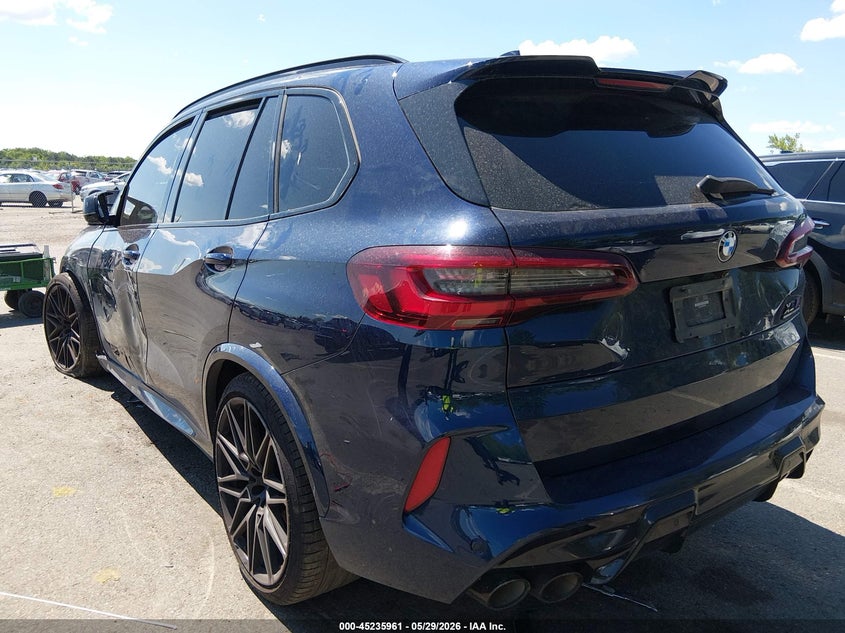 2020 BMW X5 m VIN 5YMJU0C09L9D07407 IAAI salvage auction — LEFT & RIGHT, Salvage Title, sold $27,350 on 2026-07-13 (photo 3)