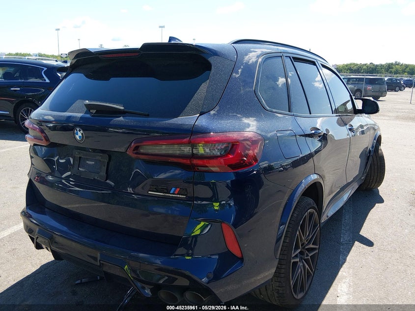 2020 BMW X5 m VIN 5YMJU0C09L9D07407 IAAI salvage auction — LEFT & RIGHT, Salvage Title, sold $27,350 on 2026-07-13 (photo 4)