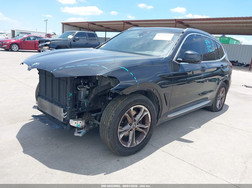 2021 BMW X3 VIN 5UXTY5C0XM9F84649 IAAI salvage auction — FRONT END, Salvage - Greater Than 75% (Maryland), sold $7,300 on 2026-07-29 (photo 2)