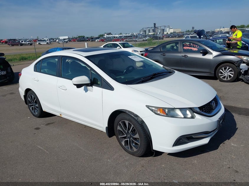 2015 Honda Civic VIN 19XFB2F81FE033991 IAAI salvage auction — LEFT SIDE, Salvage Title, sold $850 on 2026-07-27 (photo 1)