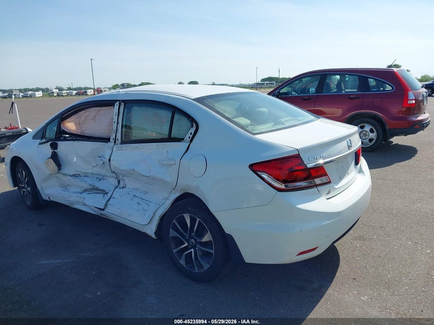 2015 Honda Civic VIN 19XFB2F81FE033991 IAAI salvage auction — LEFT SIDE, Salvage Title, sold $850 on 2026-07-27 (photo 3)