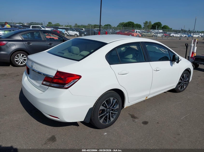 2015 Honda Civic VIN 19XFB2F81FE033991 IAAI salvage auction — LEFT SIDE, Salvage Title, sold $850 on 2026-07-27 (photo 4)