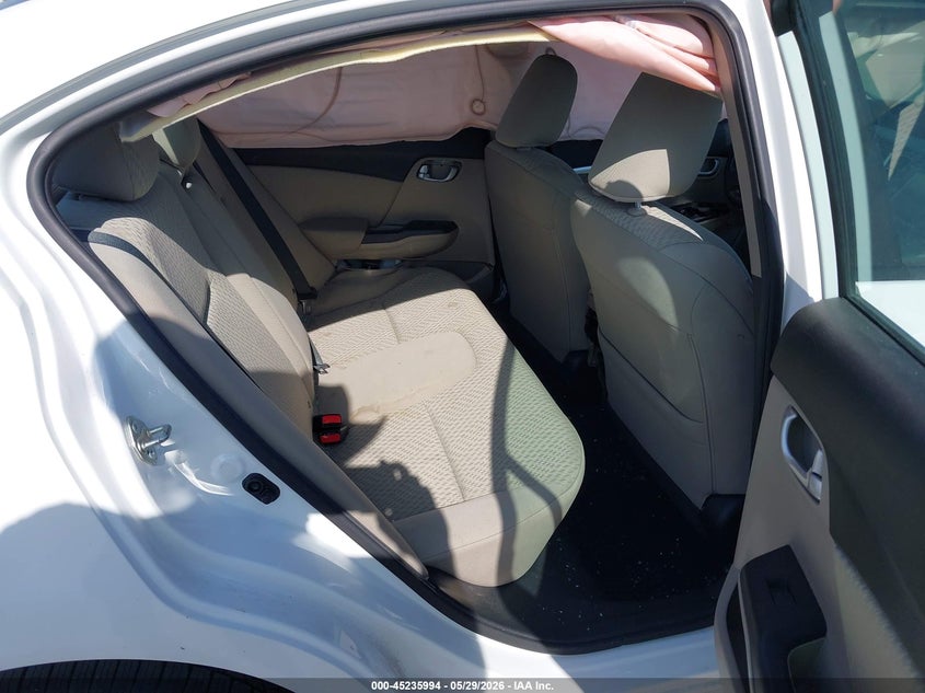2015 Honda Civic VIN 19XFB2F81FE033991 IAAI salvage auction — LEFT SIDE, Salvage Title, sold $850 on 2026-07-27 (photo 8)