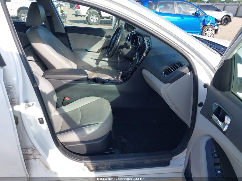 2014 Kia Optima VIN 5XXGN4A71EG336734 IAAI salvage auction — LEFT FRONT, Salvage Title, sold $350 on 2026-07-08 (photo 5)