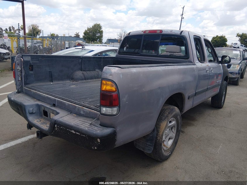2000 Toyota Tundra VIN 5TBRT3414YS120808 IAAI salvage auction — NORMAL WEAR, Salvage (California), sold $750 on 2026-07-14 (photo 4)