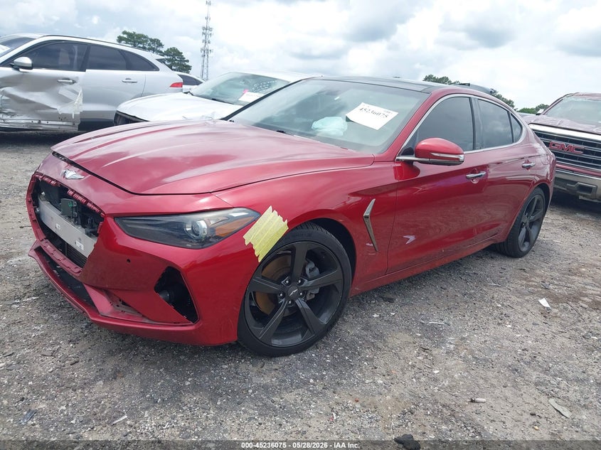 2019 Genesis G70 VIN KMTG44LA6KU025819 IAAI salvage auction — FRONT END, Salvage Title, sold $4,300 on 2026-07-22 (photo 2)